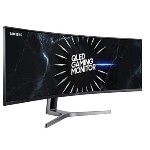 Samsung Odyssey Ultra Wide DQHD Gaming Monitor C49RG94SSR, 49 inch, VA-paneel, QLED, DQHD-resolutie, HDR1000, AMD FreeSync 2 HDR, beeldvernieuwingssnelheid 120 Hz, responstijd 4 ms, zwart [Energy Class G]