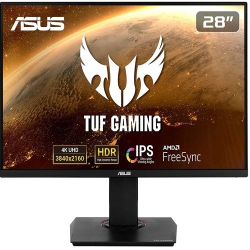 ASUS TUF Gaming VG289Q | 28 inch UHD 4K Monitor | 60Hz, 5ms GtG, FreeSync, HDR 10 | IPS Panel, 16:9, 3840×2160, DisplayPort, HDMI, Ergonomic [Energy Class F]