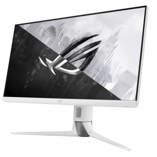 ASUS ROG Strix XG27AQ-W | 27 inch WQHD Gaming Monitor 170Hz, 1ms GtG, G-Sync compatible, DisplayHDR 400 Fast IPS Panel, 16:9, 2560×1440, DisplayPort, HDMI, USB, ergonomic, white, 90LM06U0-B03370 [Energy Class G]