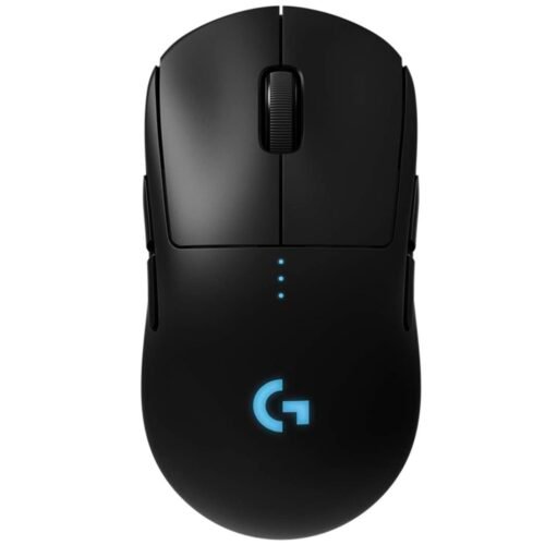 Logitech G PRO Wireless Gaming Mouse, HERO 16K Sensor, 16,000 DPI, RGB, Ultra Lightweight, 4 to 8 Programmable Buttons, Long Battery Life, On-Board Memory, Built for esport, PC / Mac – Black