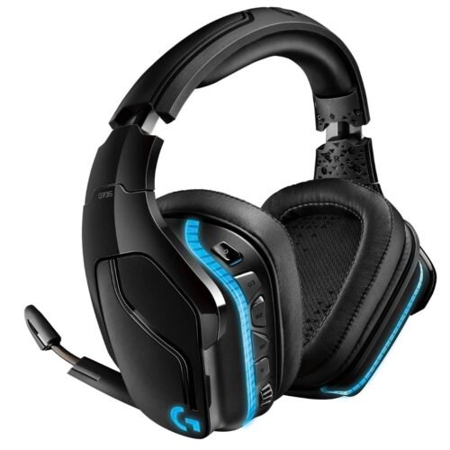 Logitech G935 Wireless Gaming RGB Headset, 7.1 Surround Sound, DTS Headphone:X 2.0, 50 mm Pro-G Drivers, 2.4 GHz Wireless , Flip-to-Mute Mic, PC/Mac/Xbox One/PS4/Nintendo Switch – Black