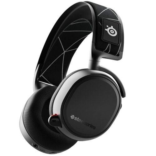 SteelSeries Arctis 9 Dual Wireless Gaming Headset – Lossless 2.4GHz Wireless + Bluetooth – Battery life over 20 hours – For PC, PlayStation, Bluetooth, Arctis 9, black