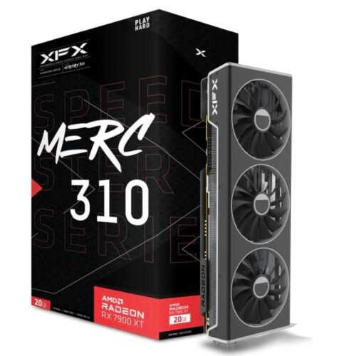 XFX Speedster MERC310 AMD Radeon™ RX 7900XT Gaming Graphics Card, 20GB GDDR6, AMD RDNA™ 3(RX-79TMERCU9)